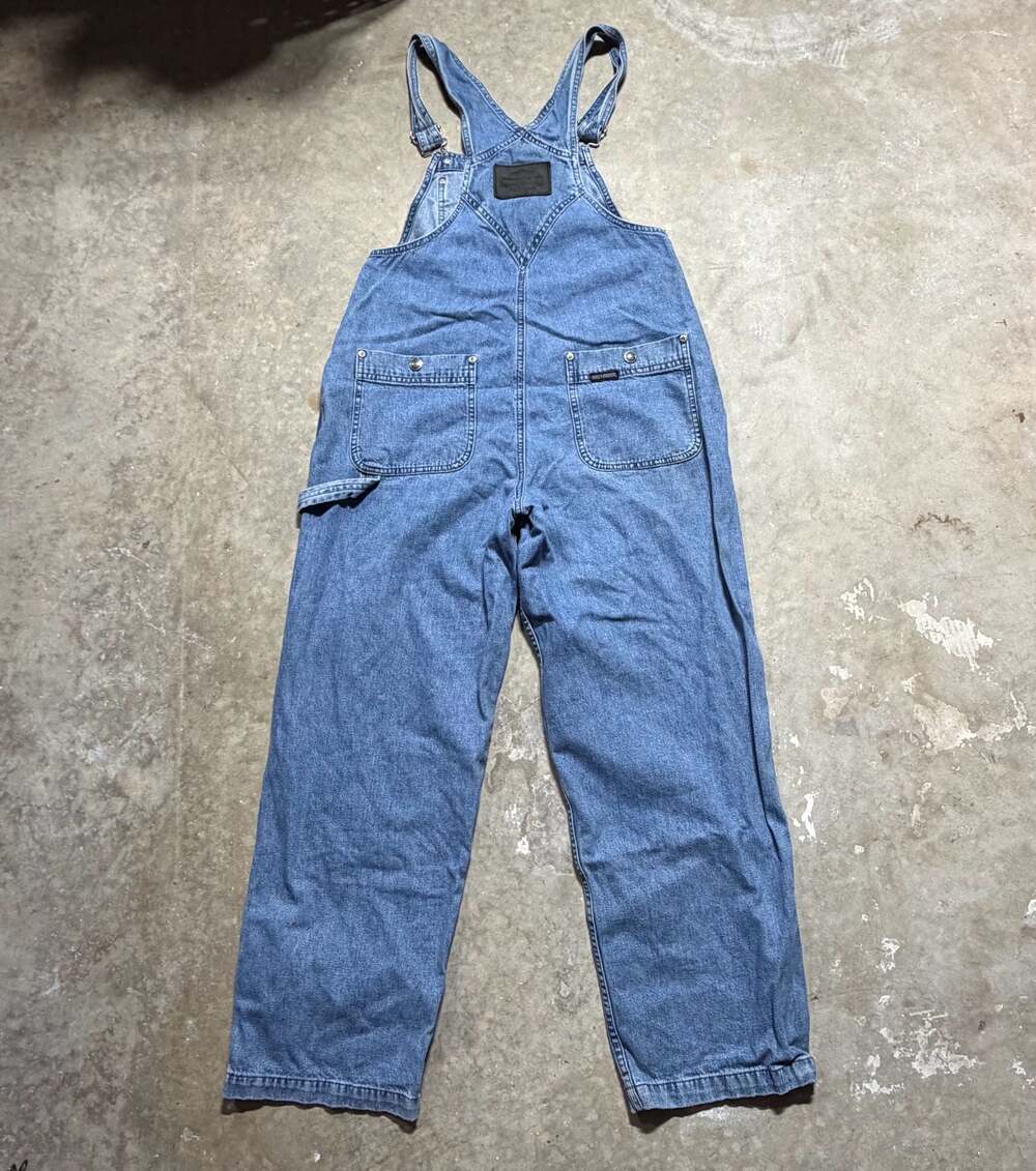 Vintage Harley-Davidson Denim Bib Overalls Medium - Picture 6 of 8
